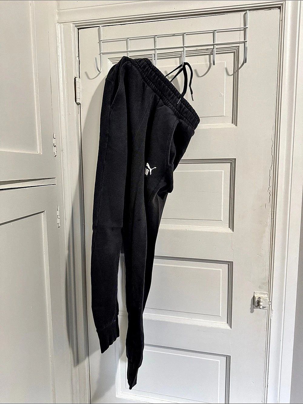 Puma Essentials Logo Fleece Jogger Sweatpants, Black
